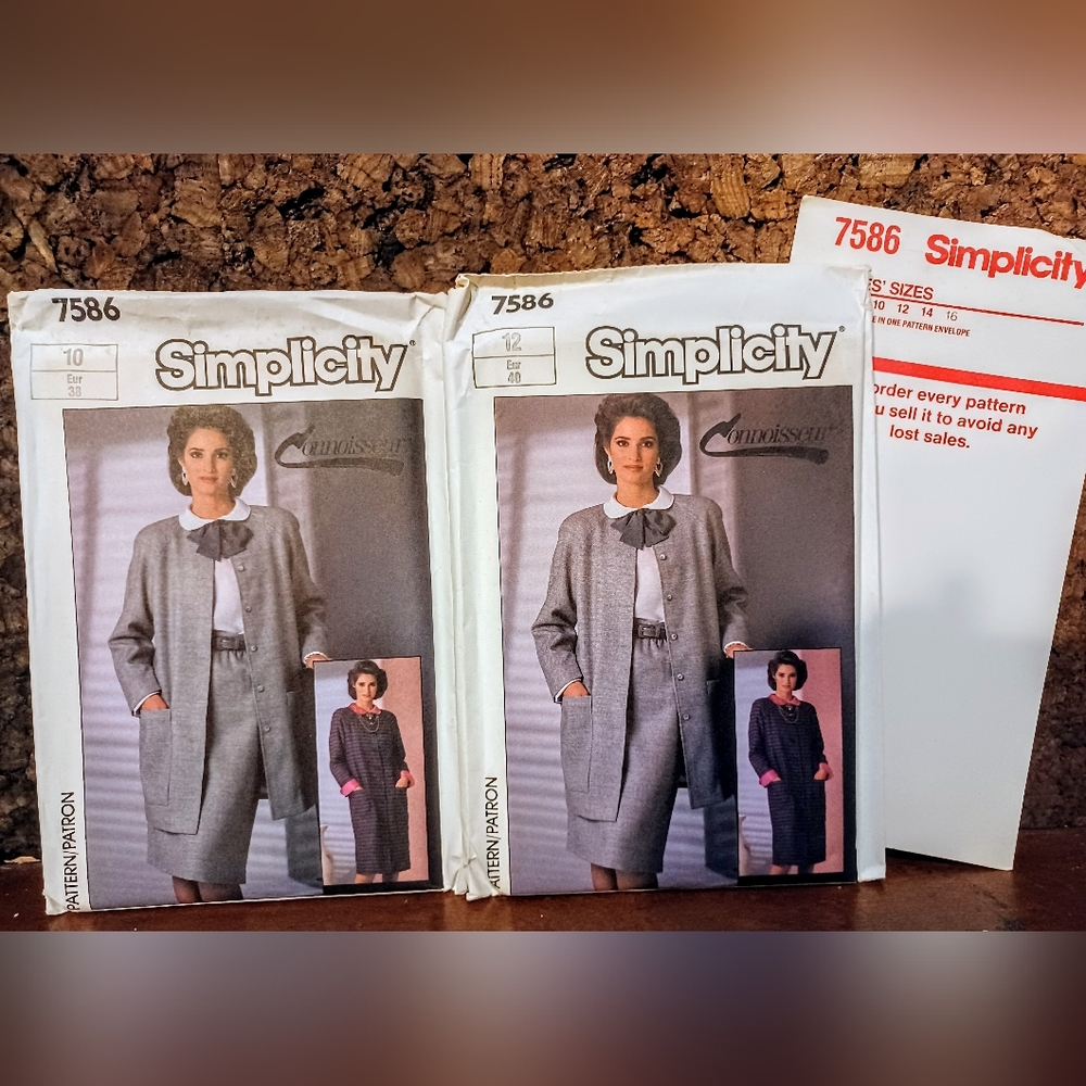 Vintage Simplicity #7586 Sewing Patterns/ Uncut/ NOS